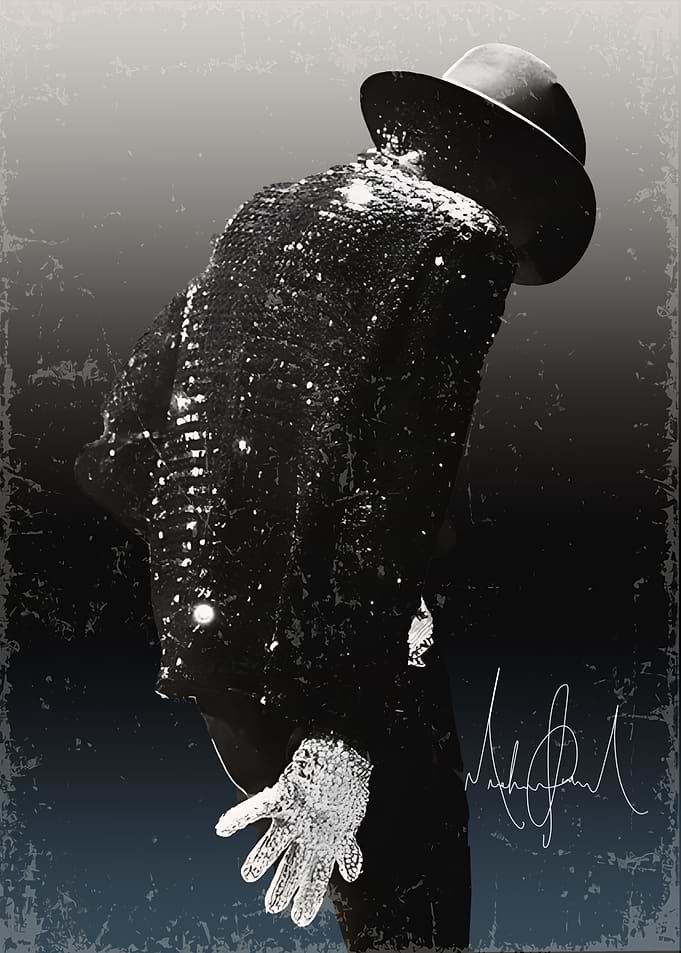 Michael Jackson Iconic Sequin Jacket Portrait
