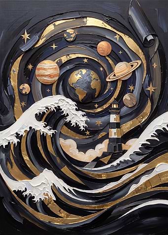 Celestial Lighthouse and Cosmic Wave