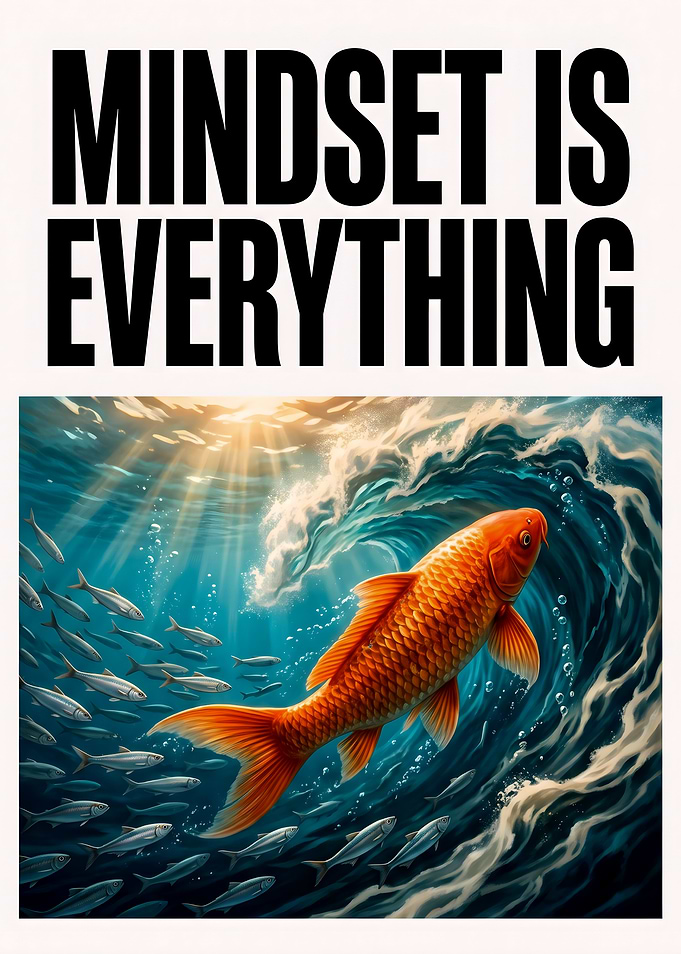 Mindset Is Everything Motivational Poster