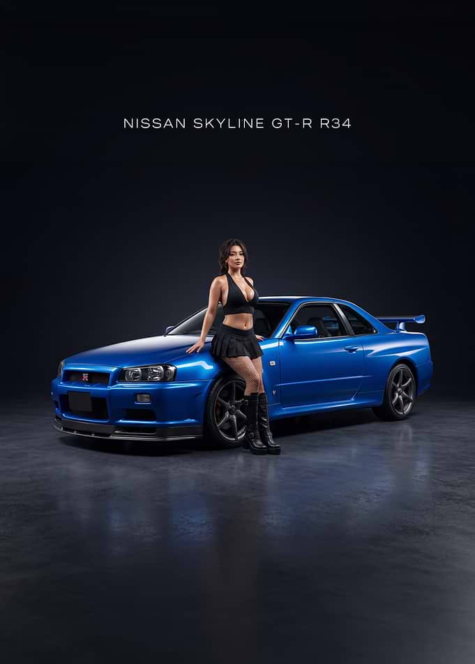 Nissan Skyline GT-R R34 Car Pooster