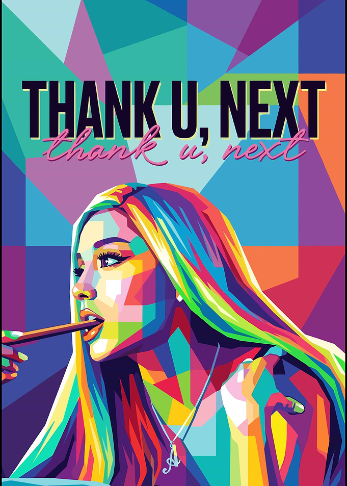 Ariana Grande Pop Art Poster
