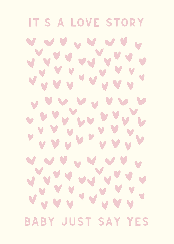 Love Story Heart Pattern