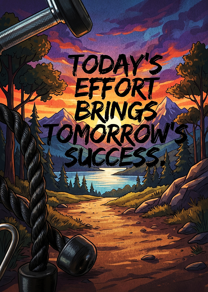 Inspirational Fitness Landscape Poster
