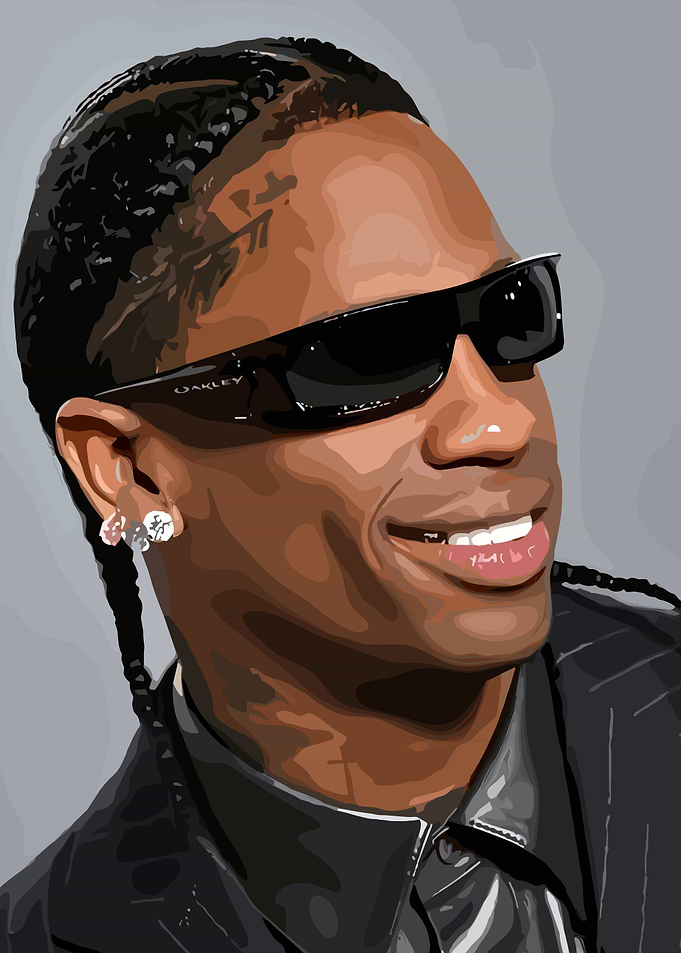 Vector Portrait of Travis Scott