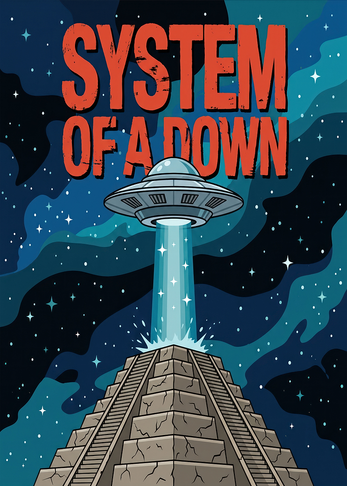 System of a Down UFO Poster