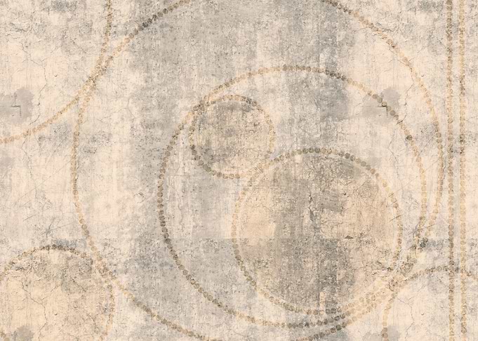 Abstract Beige and Grey Circles