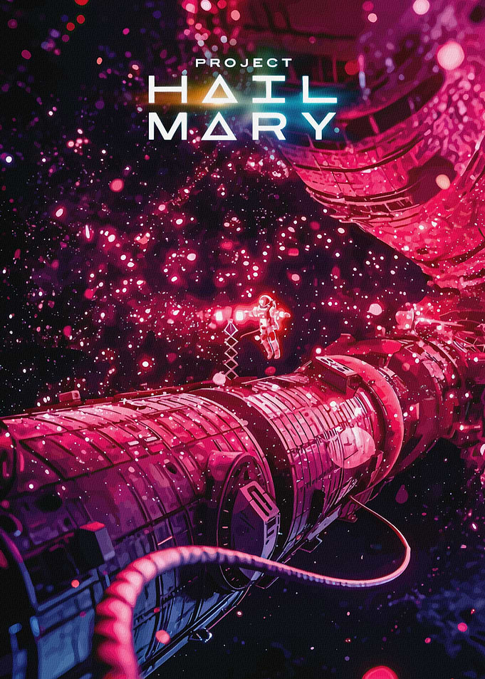 Project Hail Mary Space Poster