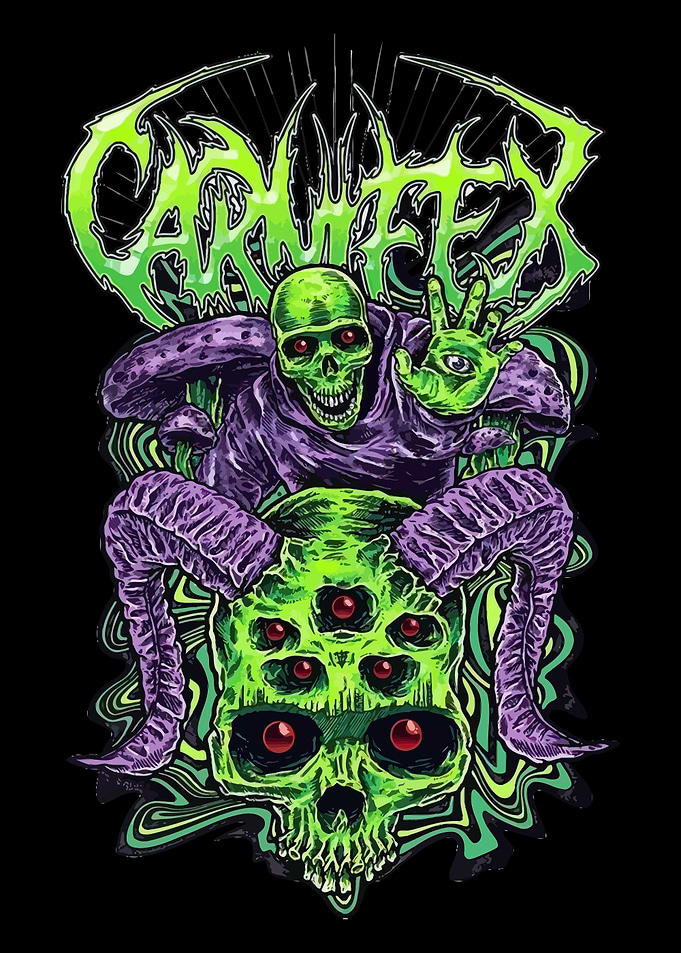 Carnifex Death Metal Skull Artwork