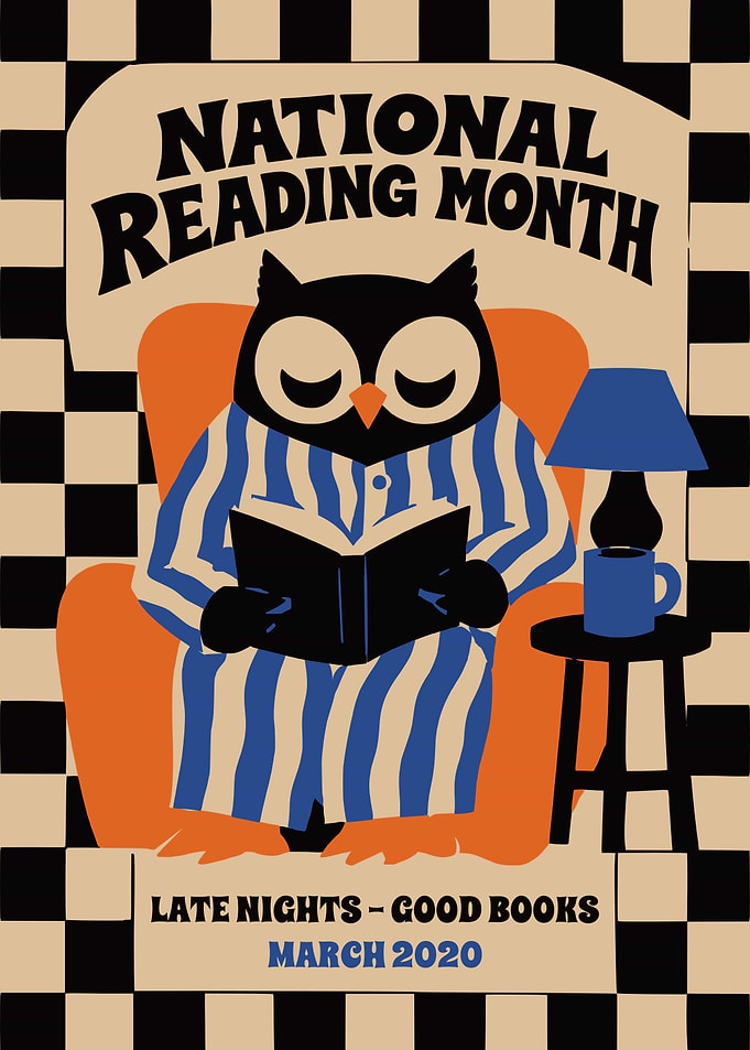 National Reading Month Owl Poster