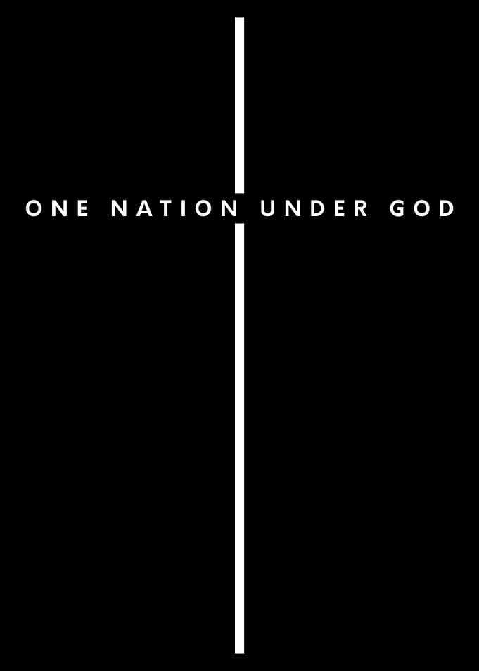 One Nation Under God Cross Design