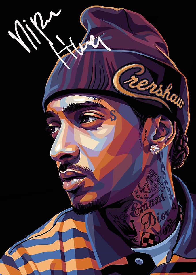Nipsey Hussle Pop Art Portrait