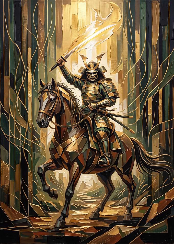 Samurai Warrior on Horseback