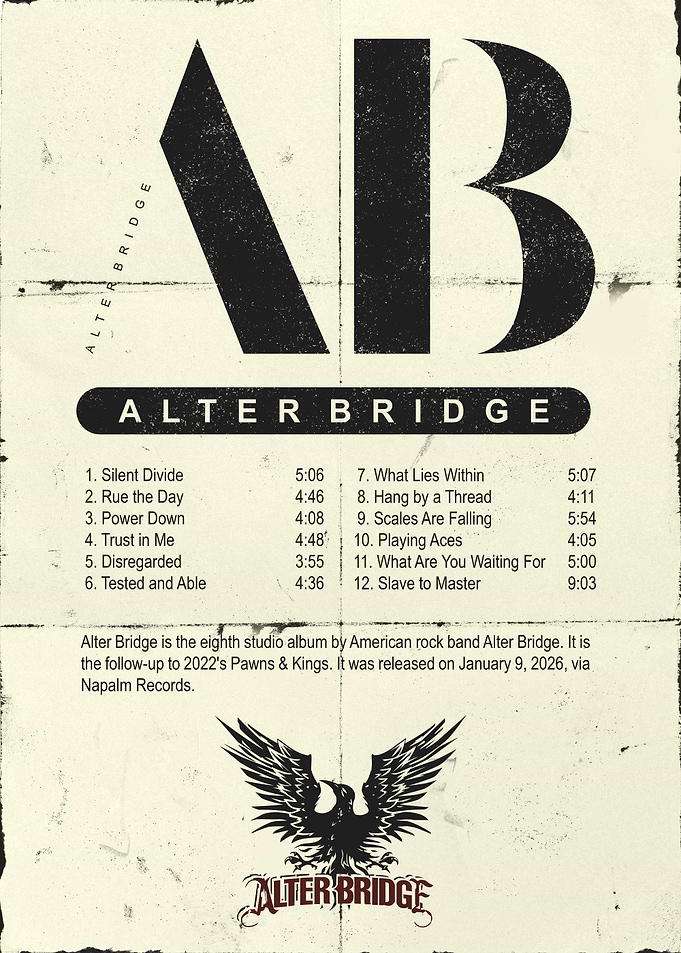 Alter Bridge Album Tracklist Poster