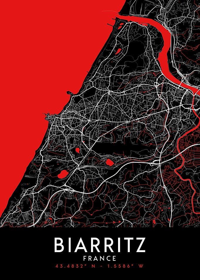 Biarritz Dark Map