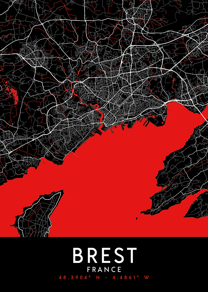 Brest Dark Map