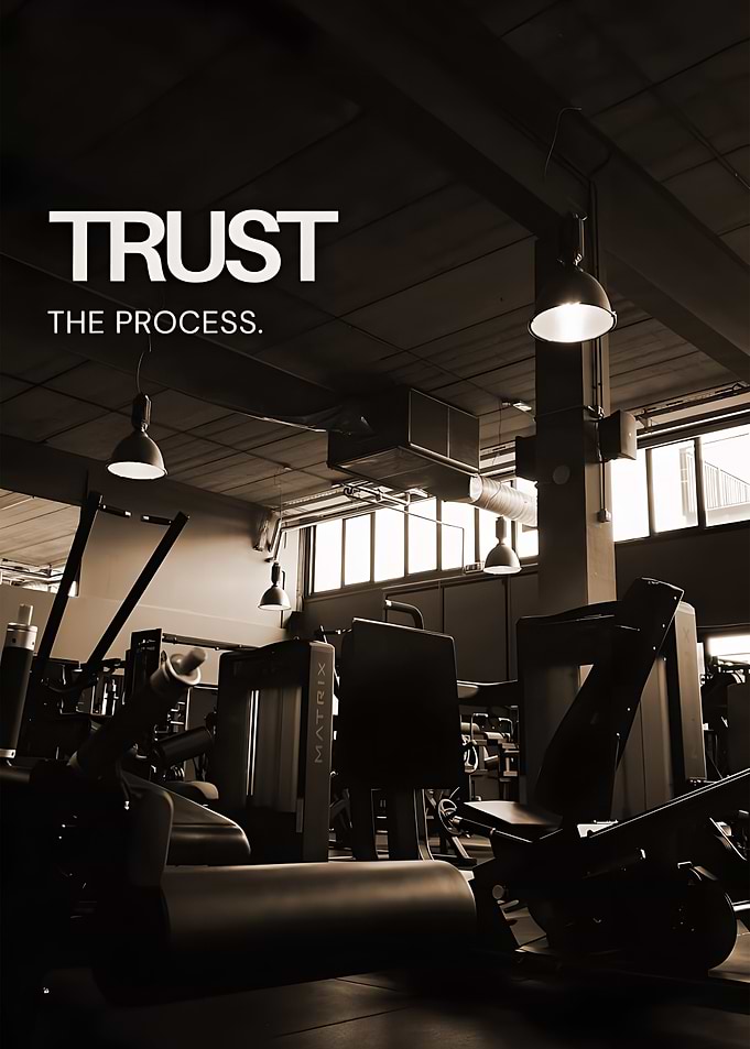 Trust The Process Gym Poster