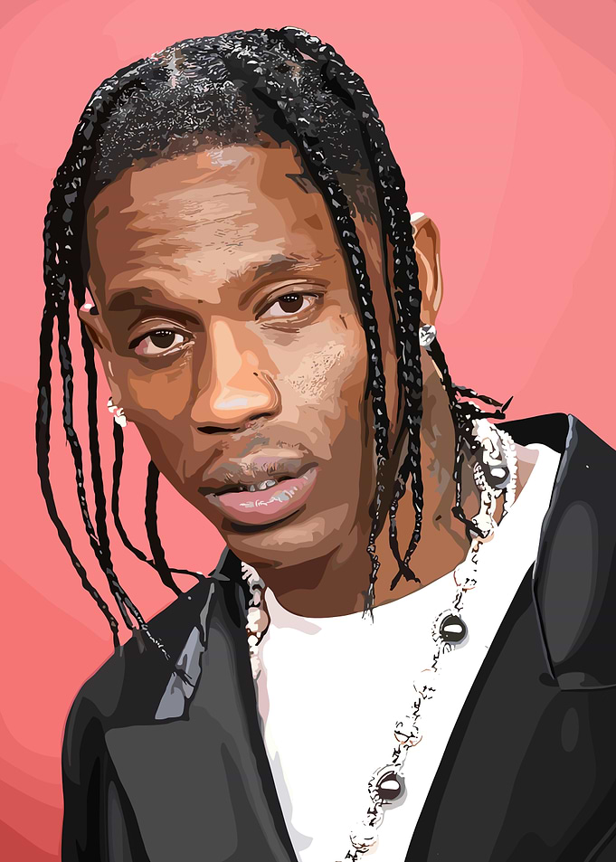 Travis Scott Digital Portrait
