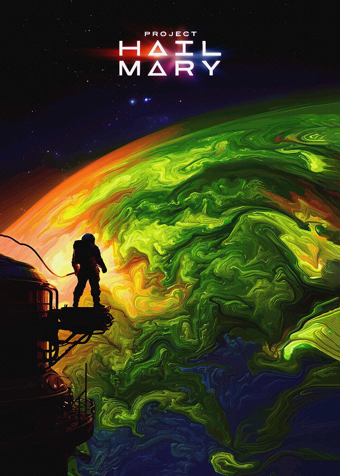 Project Hail Mary Space Poster