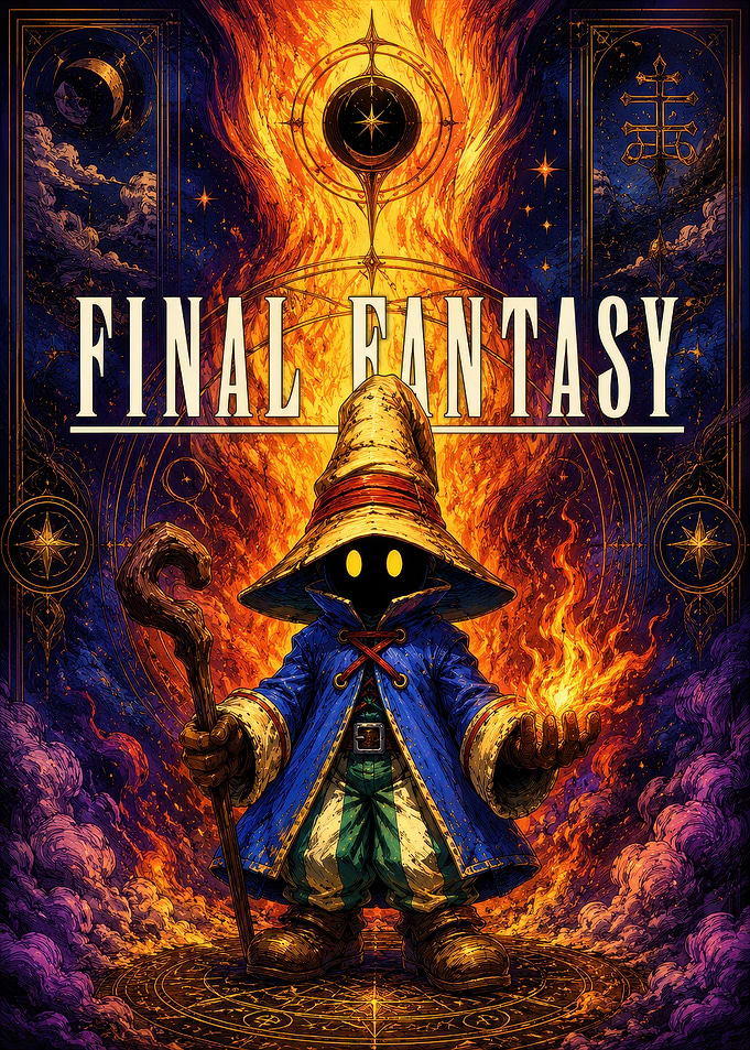 Final Fantasy Black Mage Poster
