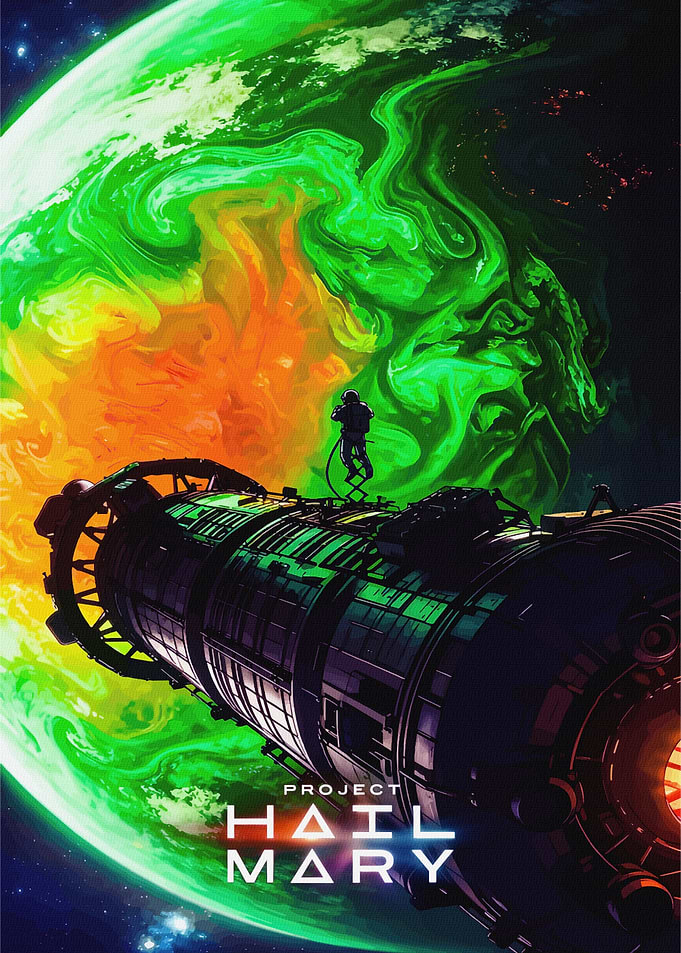 Project Hail Mary Space Poster