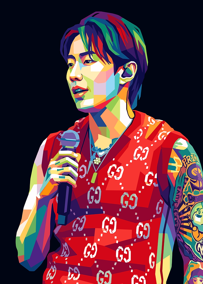 Jay Park Pop Art Portrait