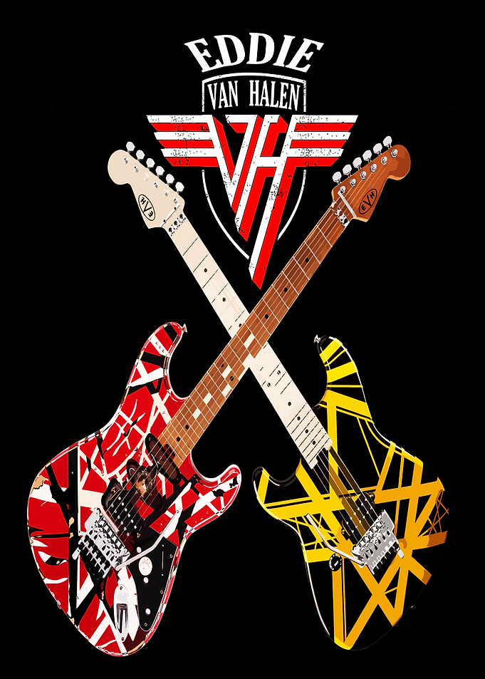 Eddie Van Halen Guitars Graphic