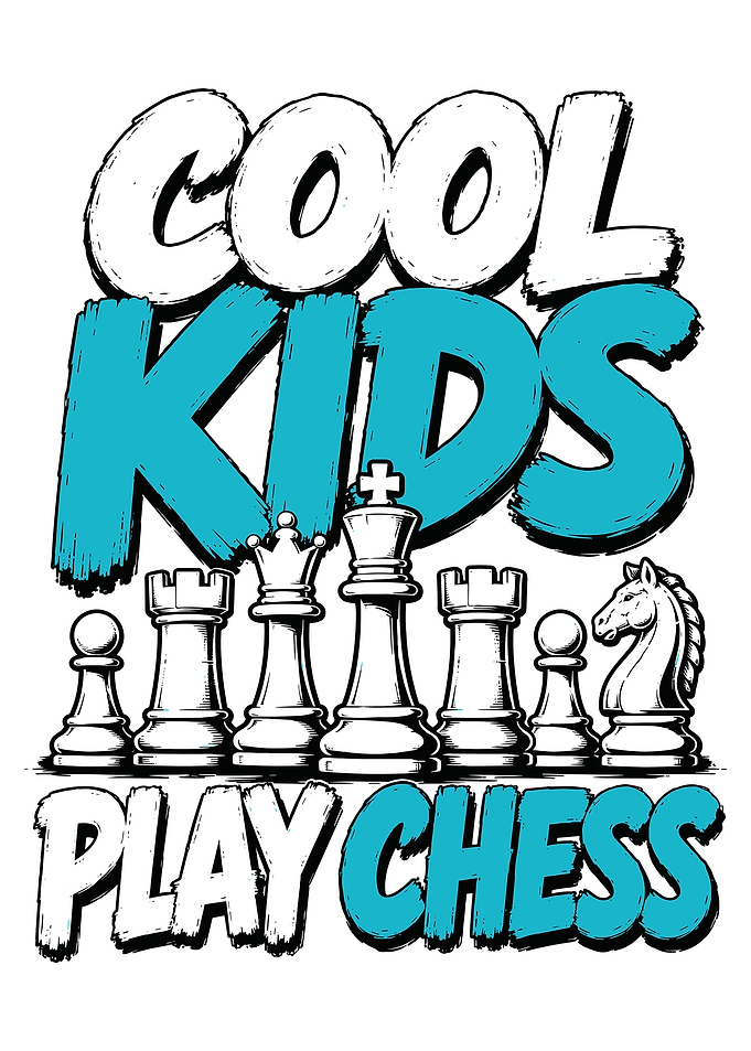 Cool Kids Play Chess Graphic
