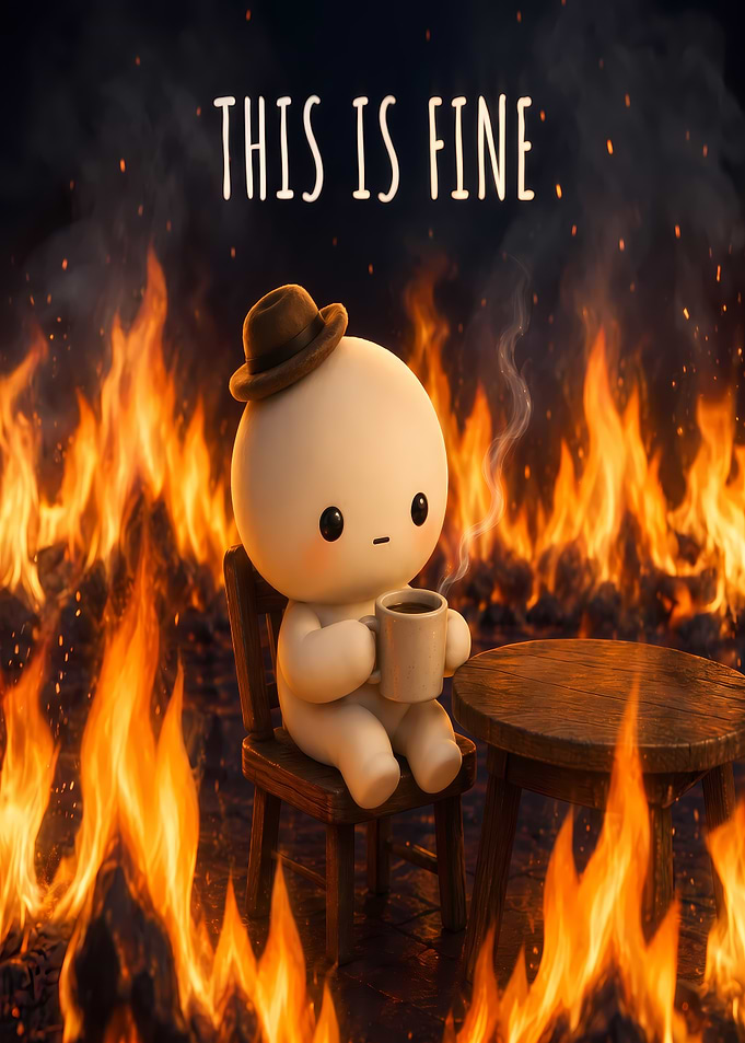 This Is Fine Meme Character