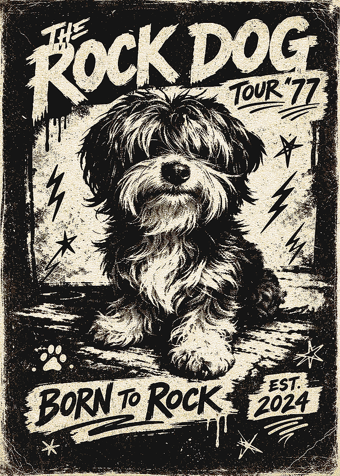 The Rock Dog Vintage Poster
