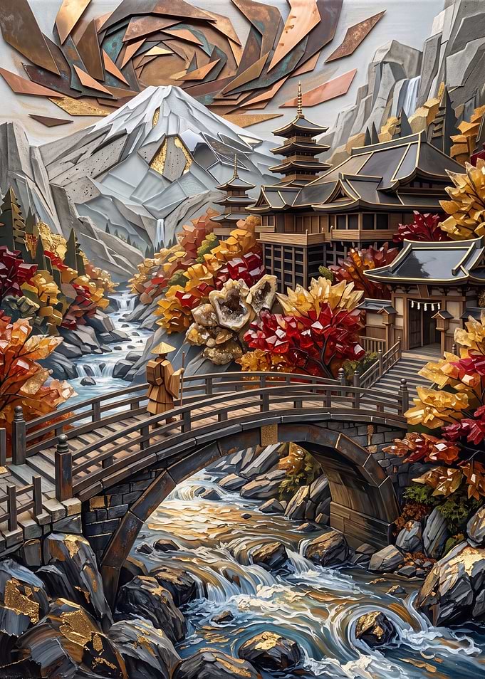 Crystal Mountain Temple Landscape