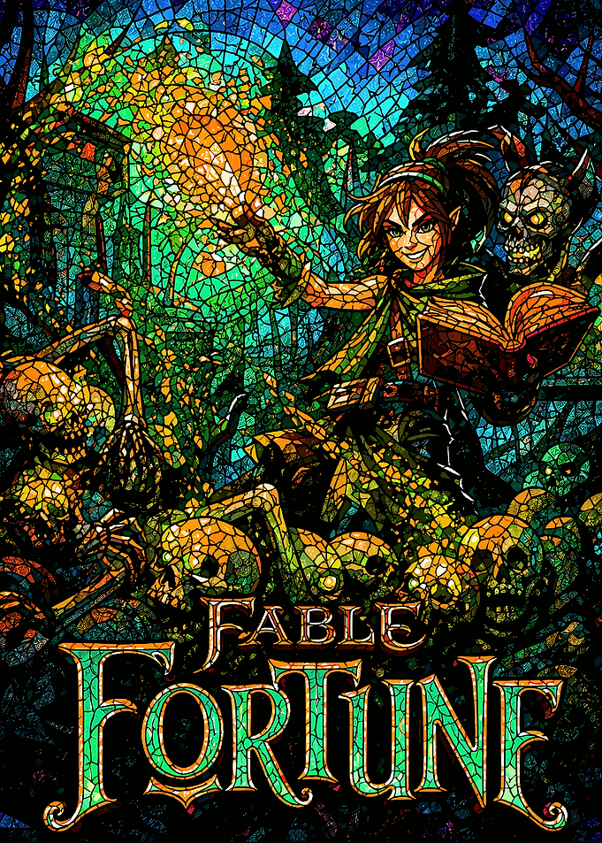 Fable Fortune Stained Glass Art