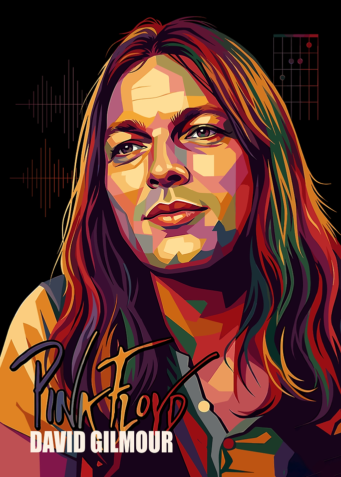 David Gilmour Pop Art Portrait