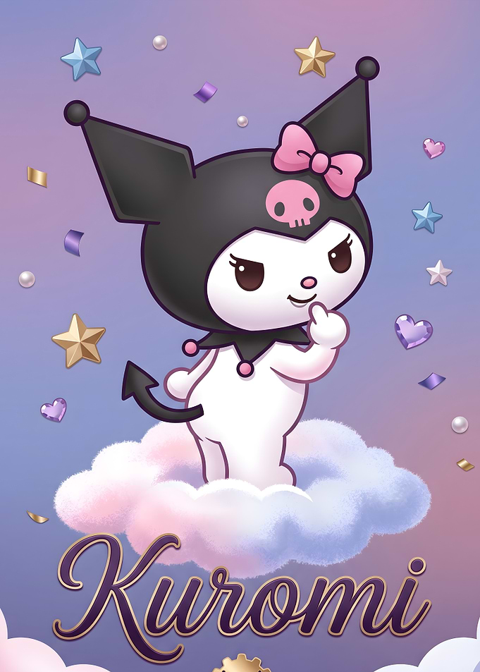 Kuromi Sanrio Character Illustration