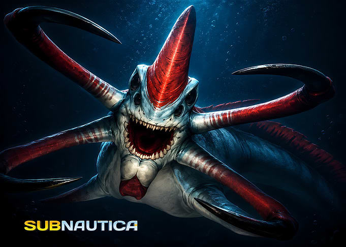 Subnautica Reaper Leviathan Underwater Encounter