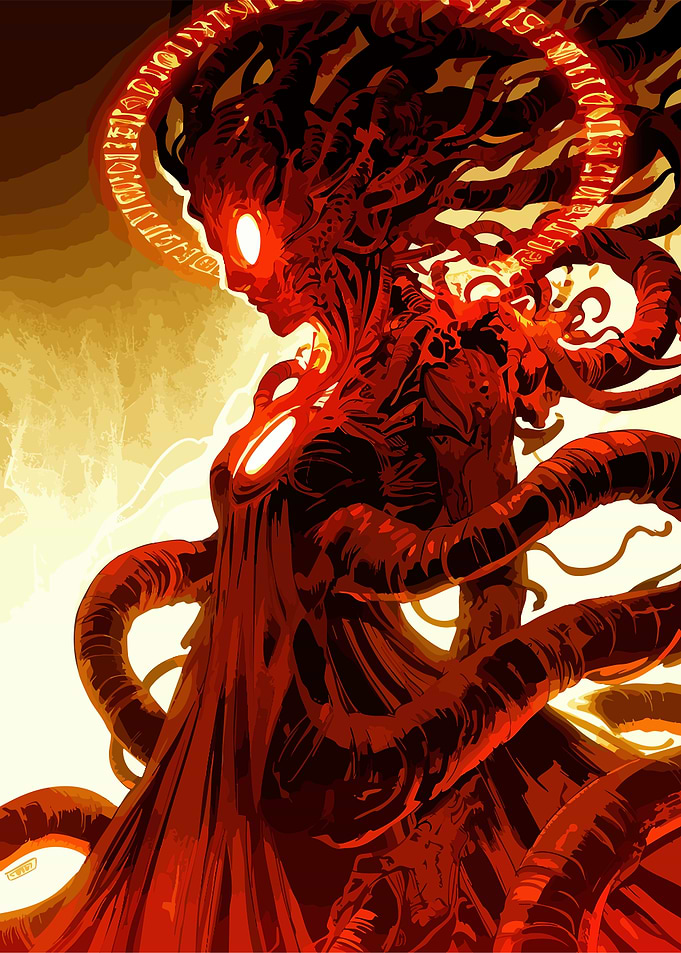 Eldritch Horror Queen with Tentacles