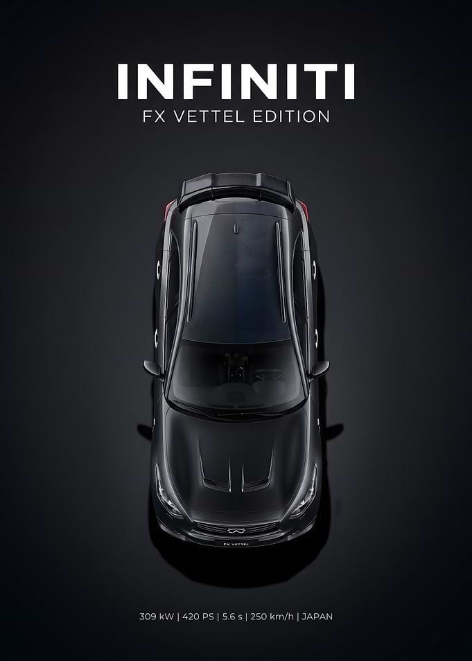 Infiniti FX Vettel Edition Top View