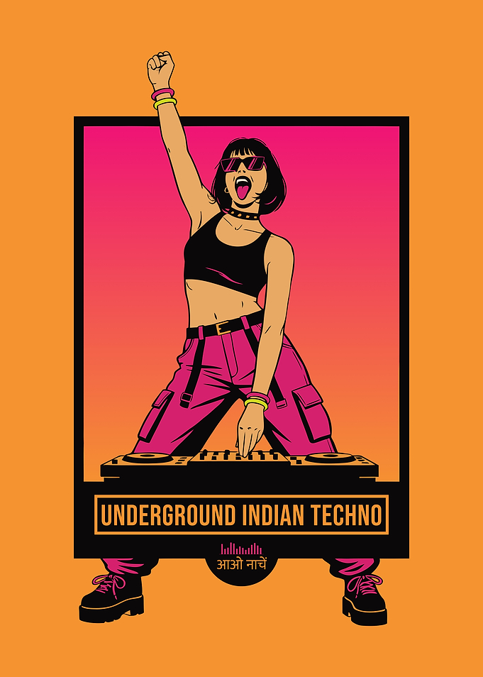 Underground Indian Techno DJ Poster