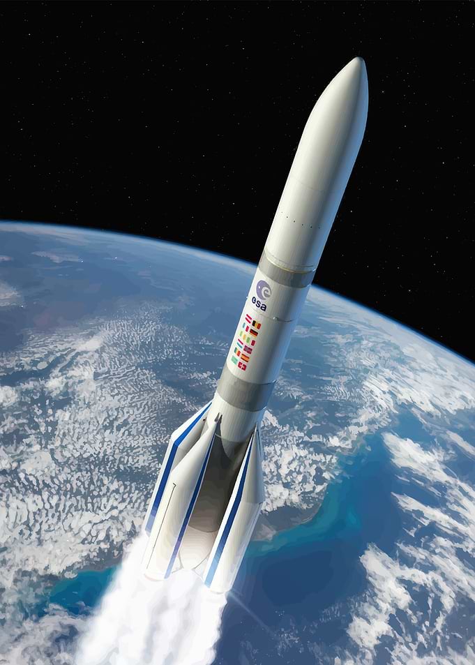 Ariane 6 Rocket in Earth Orbit