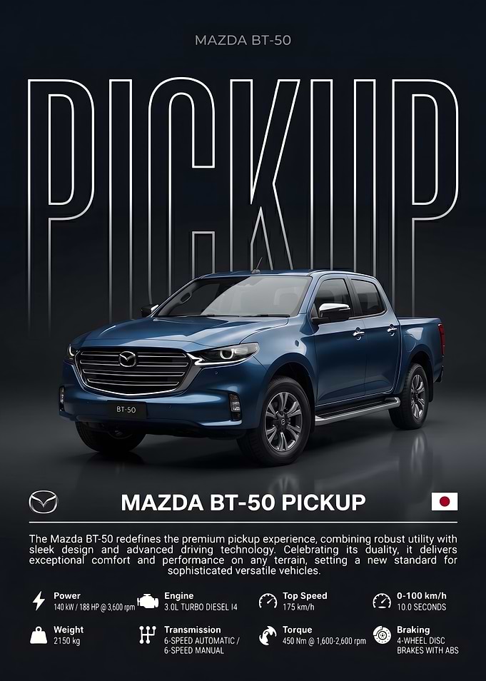 Mazda BT-50 Pickup Truck Advertisement