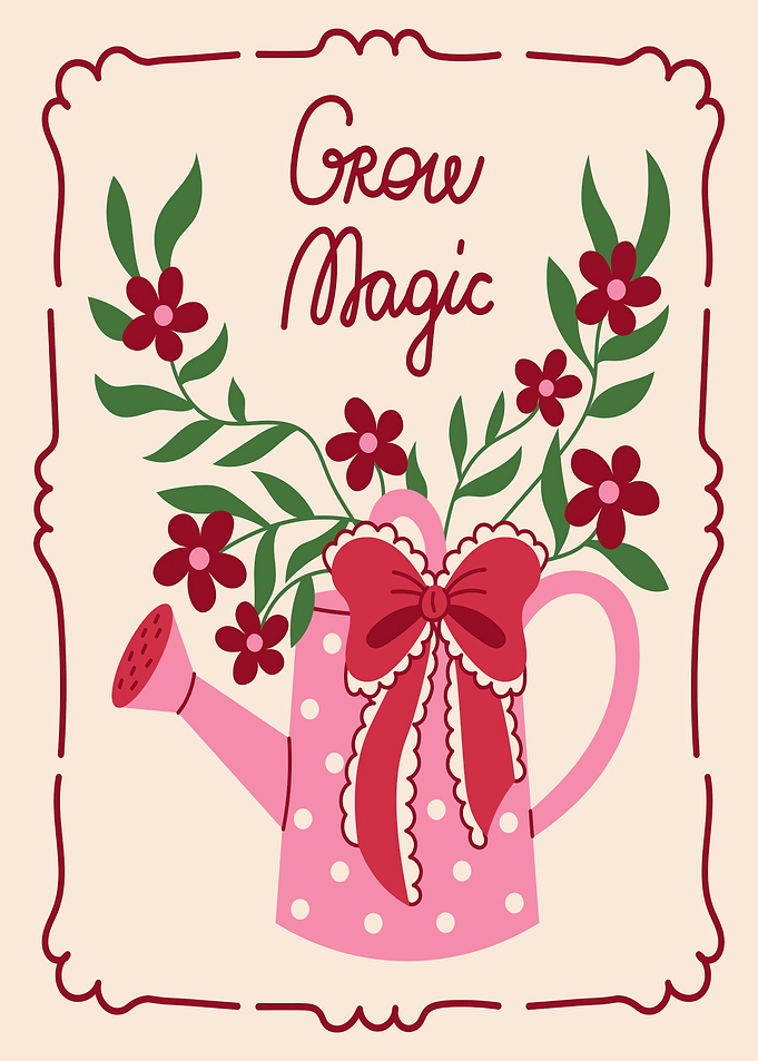 Grow Magic Watering Can Illustration