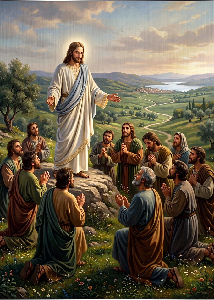 Jesus Teaching the Twelve Apostles