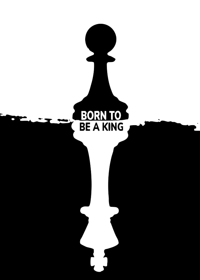 Born to be a King Chess Art