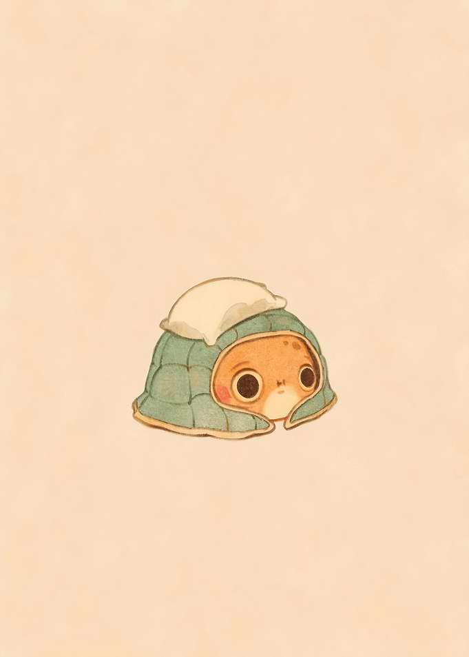 Cute Frog Under a Blanket