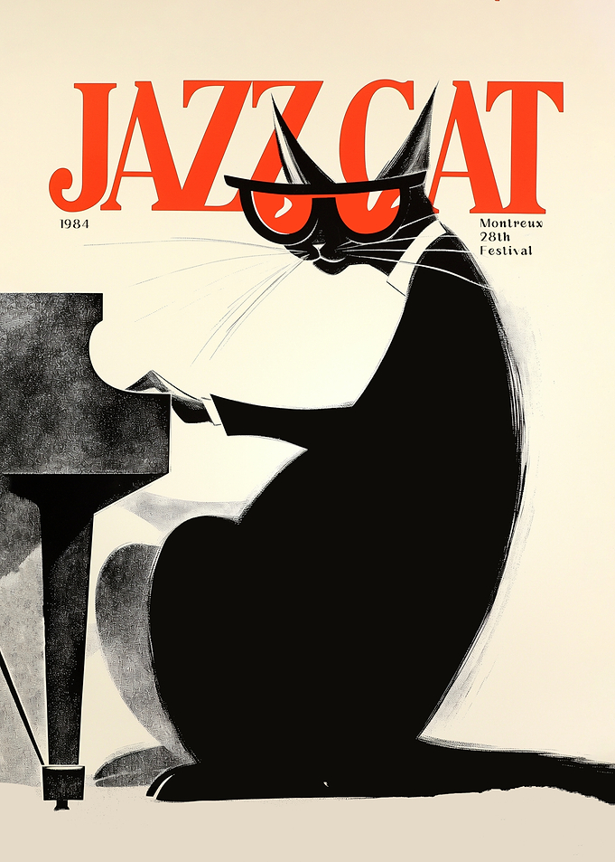 Jazz Cat Festival Poster