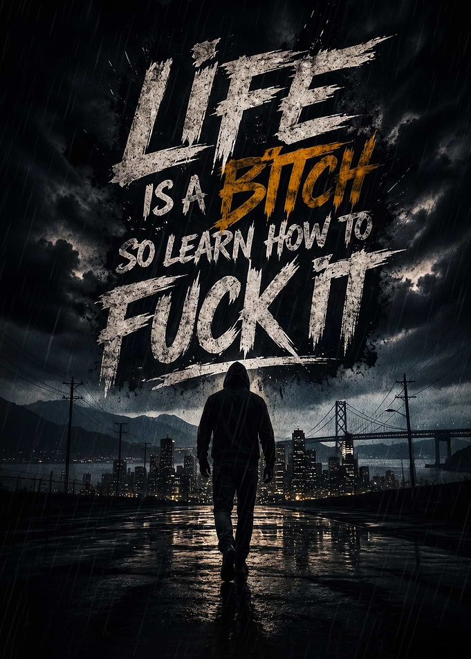 Life Is A Bitch Motivational Poster