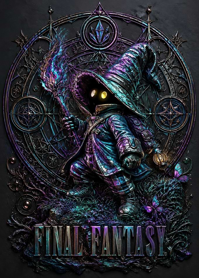 Final Fantasy Black Mage Art