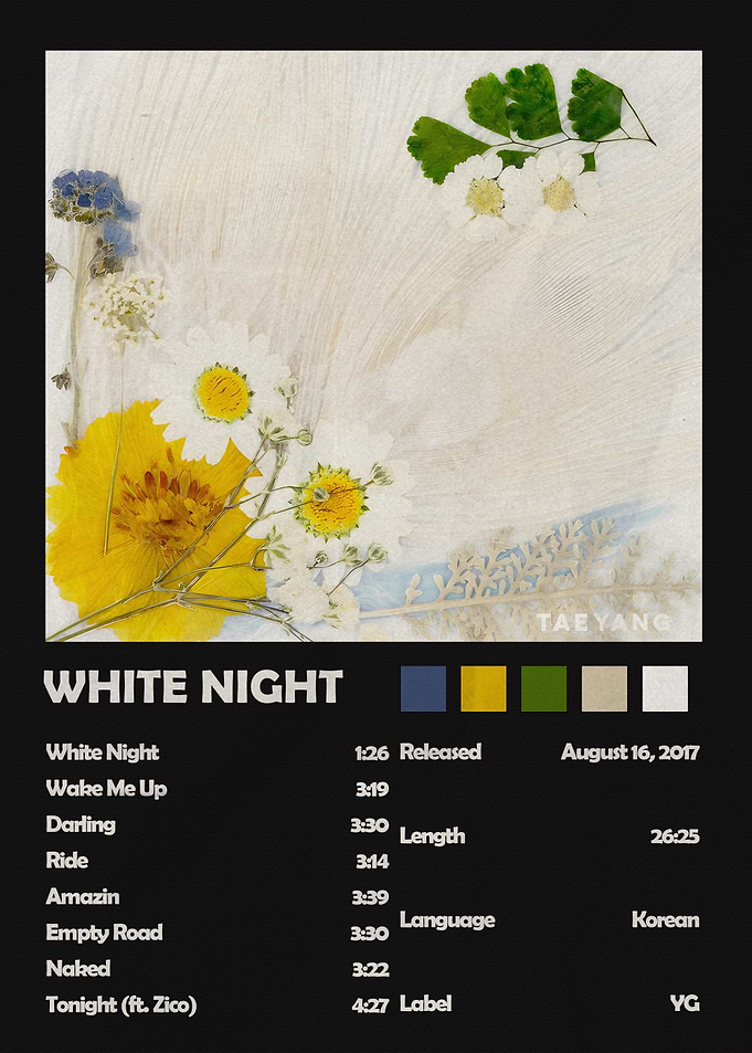 Taeyang White Night Album Poster