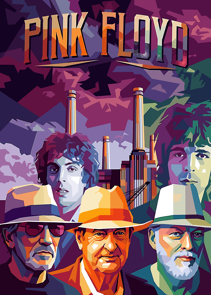 Pink Floyd Pop Art Poster