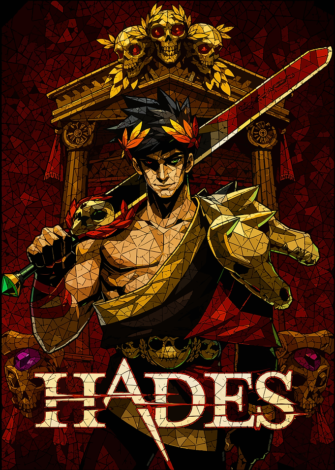 Hades Game Stained Glass Poster