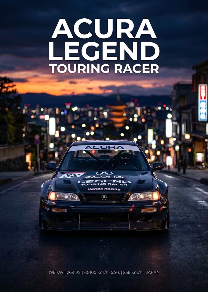 Acura Legend Touring Racer Poster